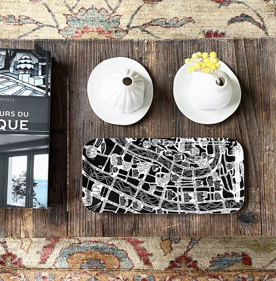 plateau de Tokiko. Plan de ville de Lyon