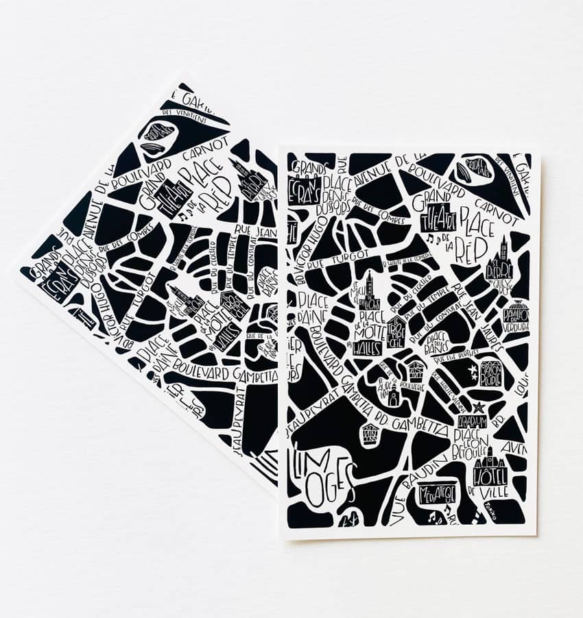 carte postale ville de Limoges, Tokiko