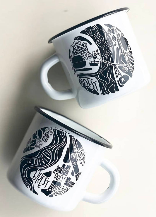 Mug émaillé de Brest par Tokiko