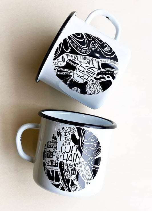 Mug émaillé de Guethary par Tokiko