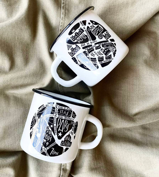 mug émaillé Paris de Tokiko