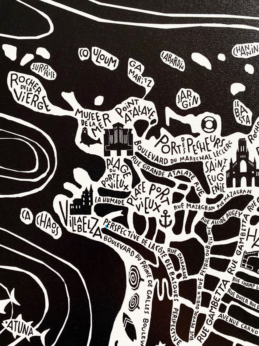 Zoom - Détails - Poster / Affiche - Biarritz - Tokiko