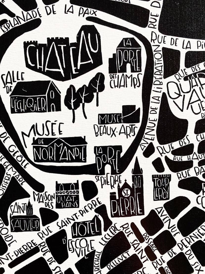 Caen poster affiche de Tokiko