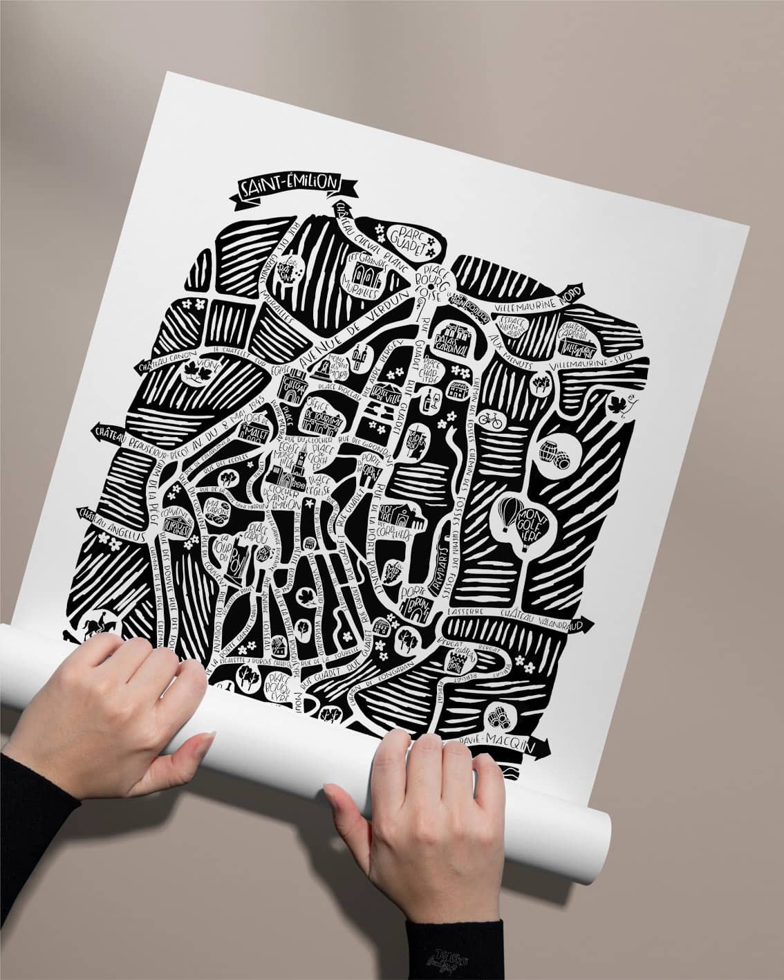 poster Saint Emilion par tokiko