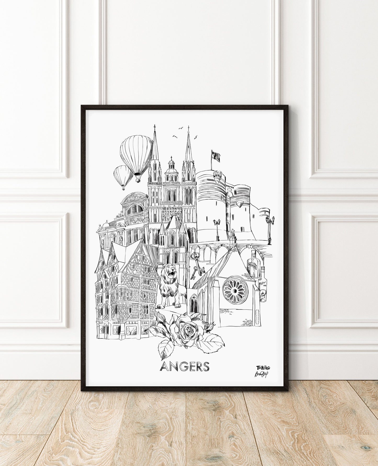 POSTER "Angers - la Ville"