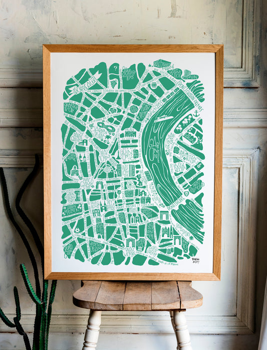 POSTER "Bordeaux" vert