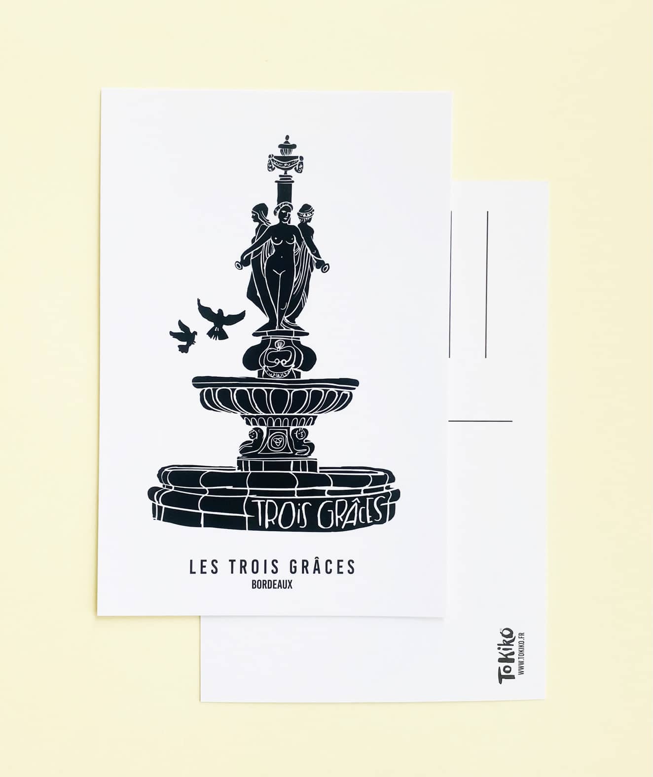 carte postale Bordeaux de Tokiko
