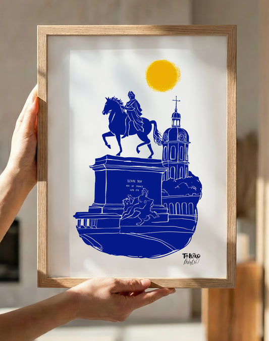 POSTER "Place Bellecour, Lyon"