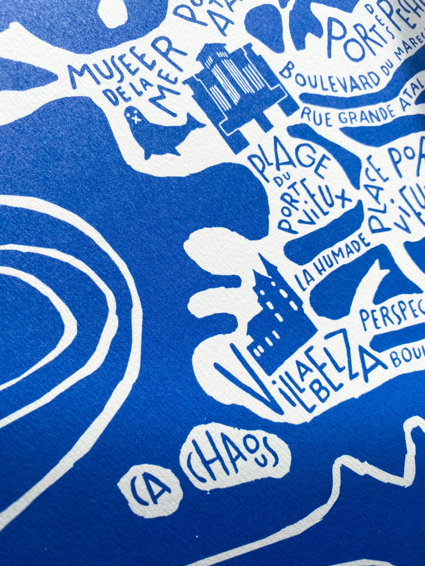 POSTER "Biarritz bleu"