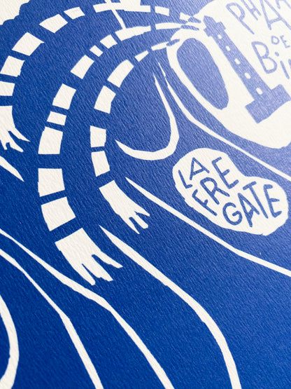 POSTER XL "Biarritz bleu"