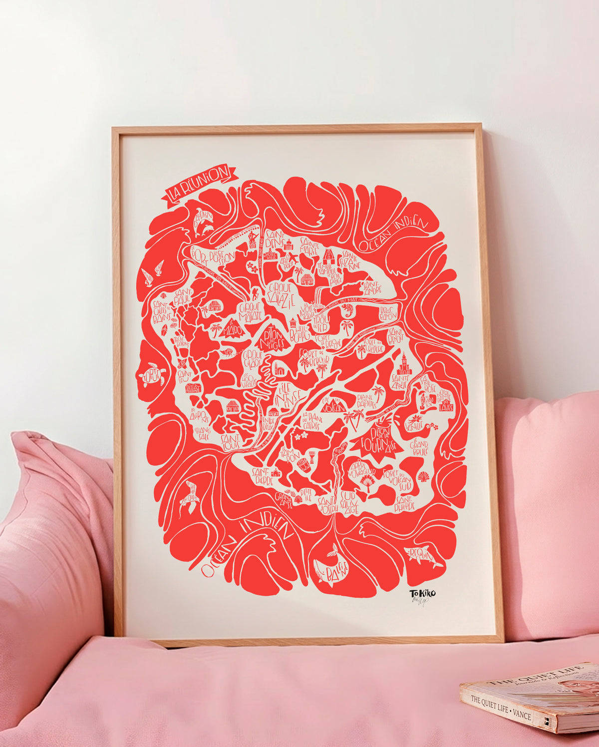 POSTER "La Réunion" corail