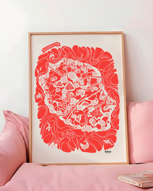 POSTER "La Réunion" corail