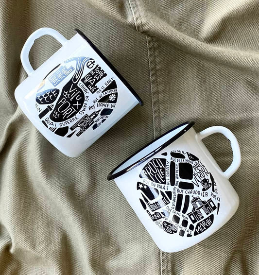 Mug émaillé La Rochelle par Tokiko