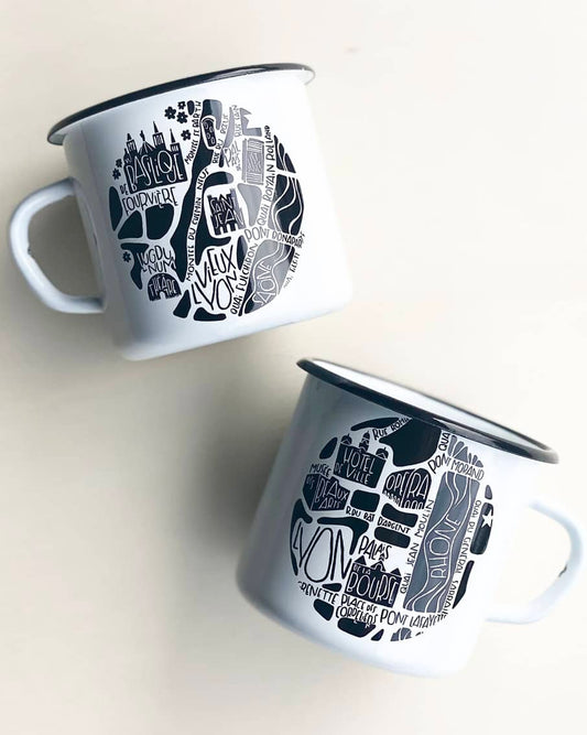 Mug émaillé Lyon de Tokiko