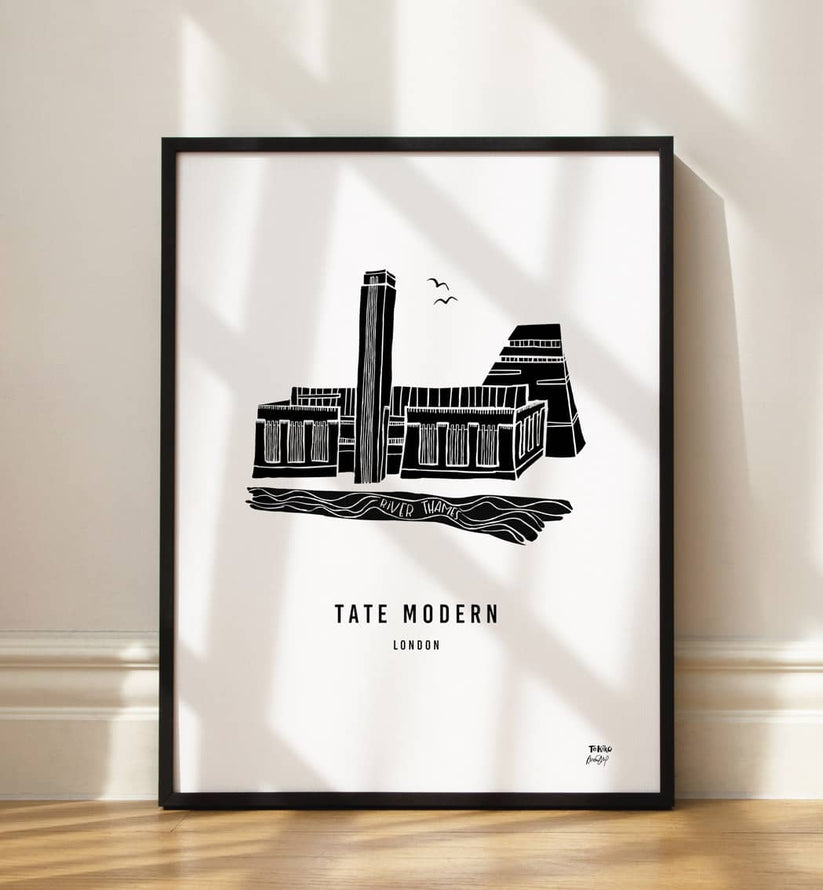 AFFICHE de TATE MODERN, Londres. Posters & cadeaux uniques.