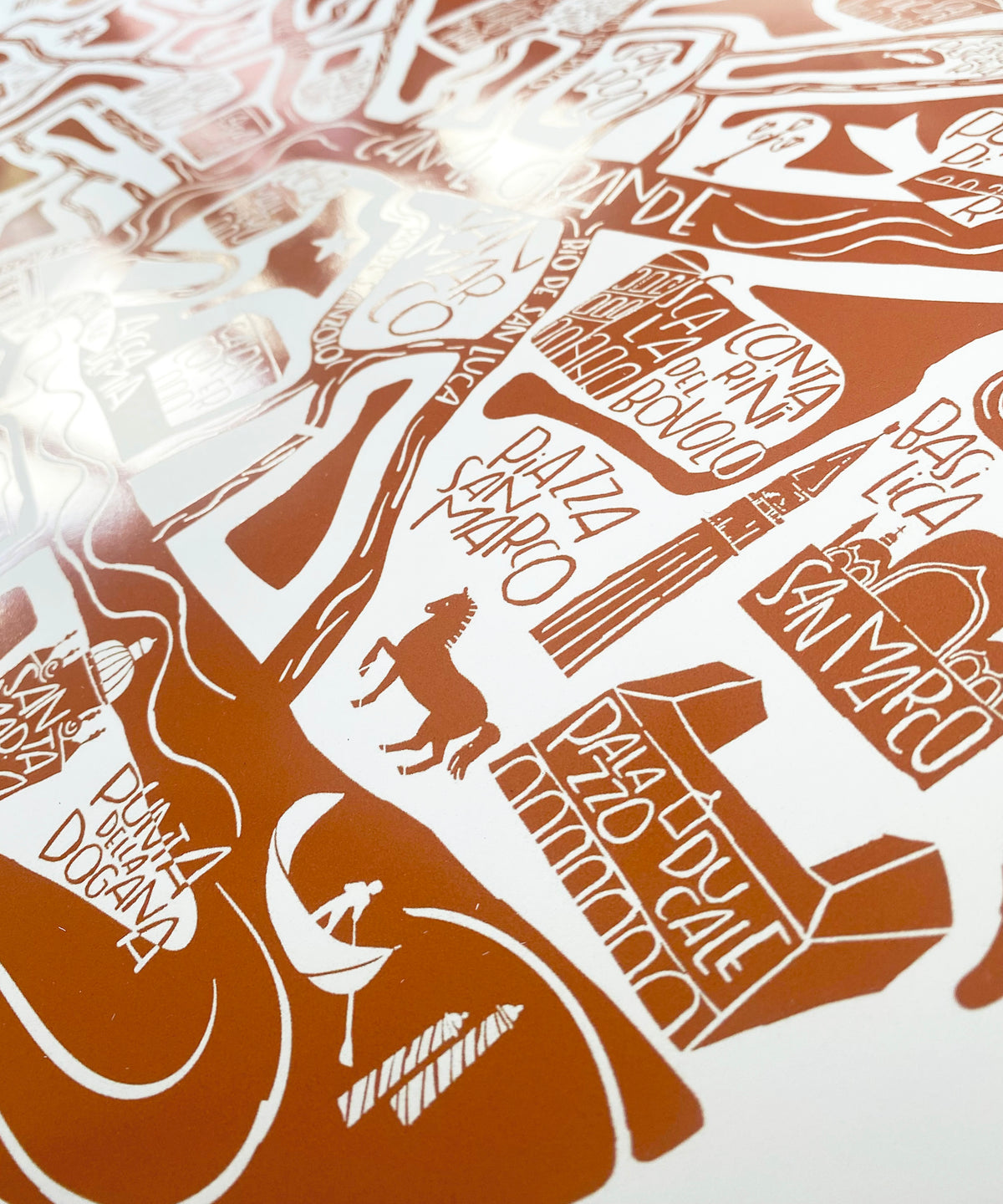 POSTER "Venise" Edition terracotta