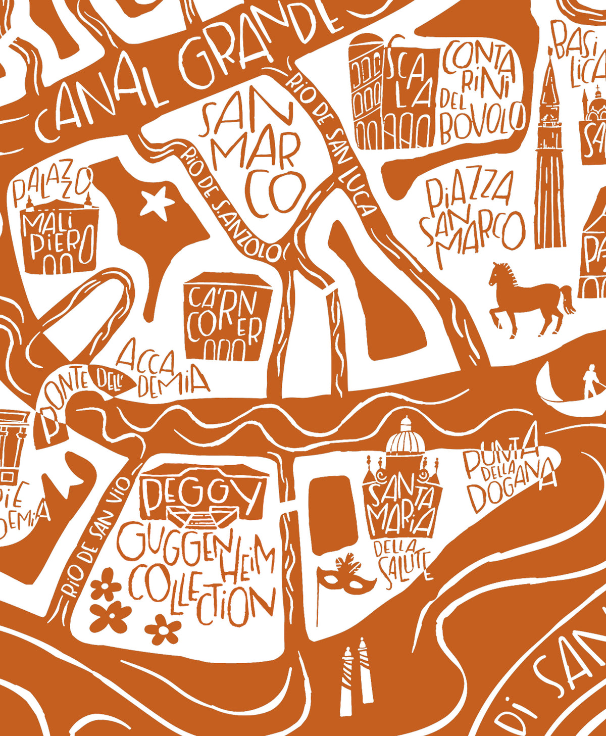 POSTER "Venise" Edition terracotta