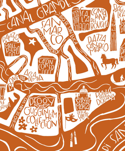 POSTER "Venise" Edition terracotta