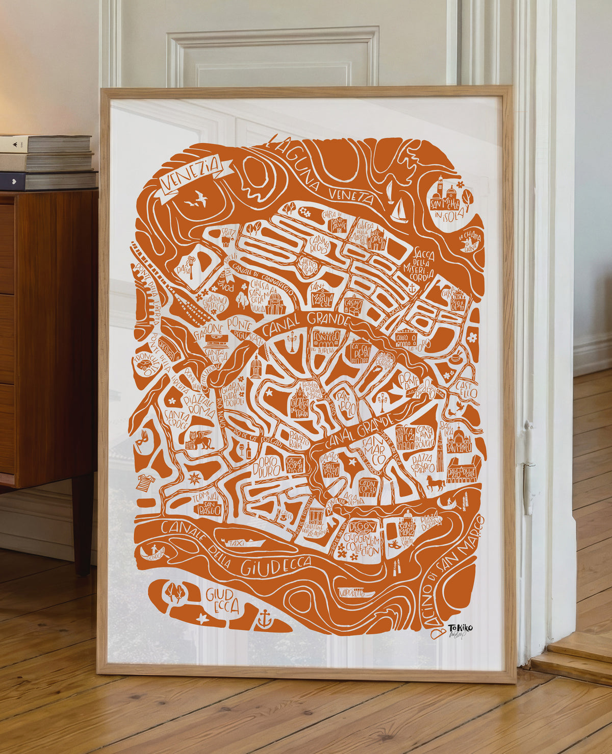 POSTER "Venise" Edition terracotta
