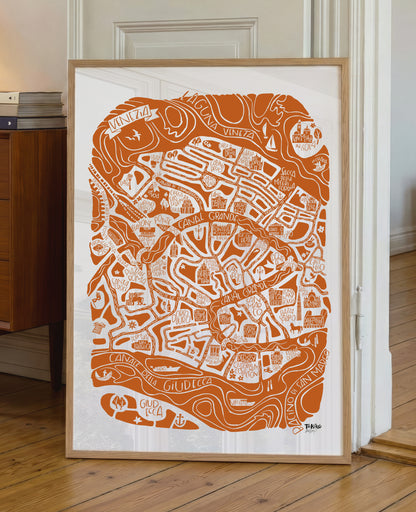 POSTER "Venise" Edition terracotta