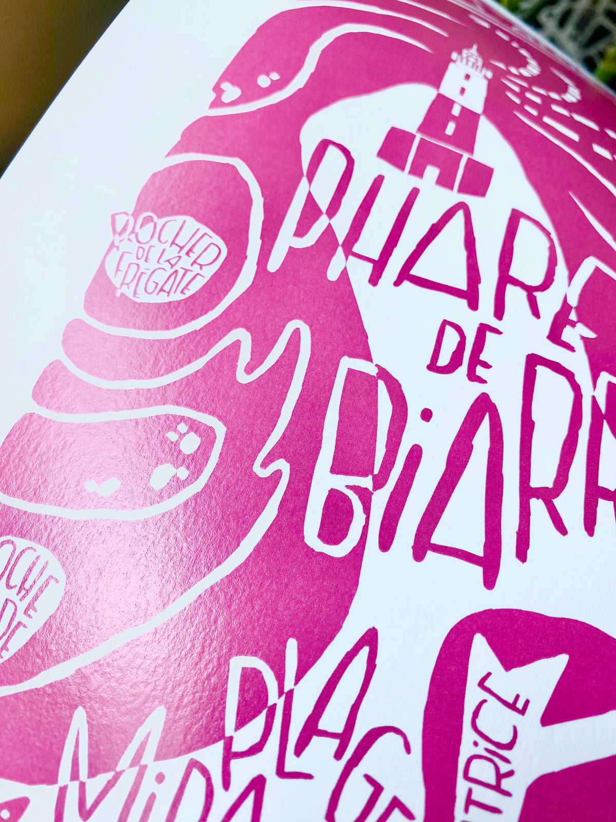 Affiche Phare de Biarritz